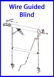 Wire Guided Blind in Blue